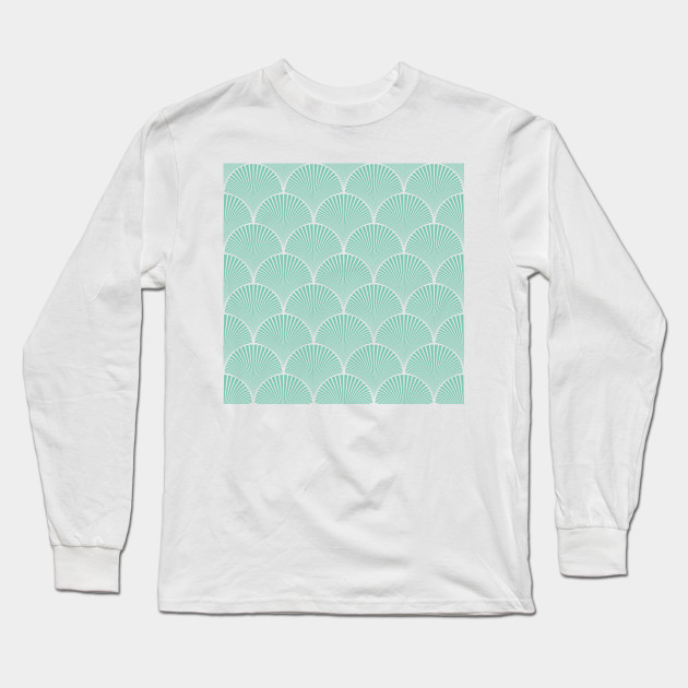 Turquoise Waves Art Deco
